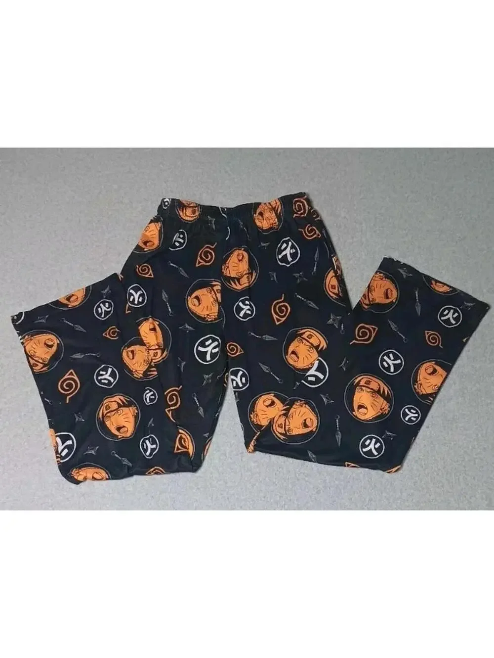 Naruto Shippuden Pajama Sleep Pants Mens Size Small Multicolor all-over print...
